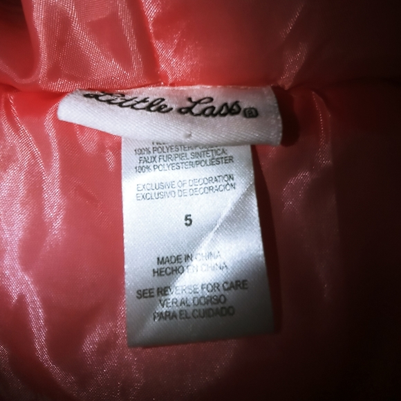 Little Lass Winter Vest with hood - Picture 6 of 6